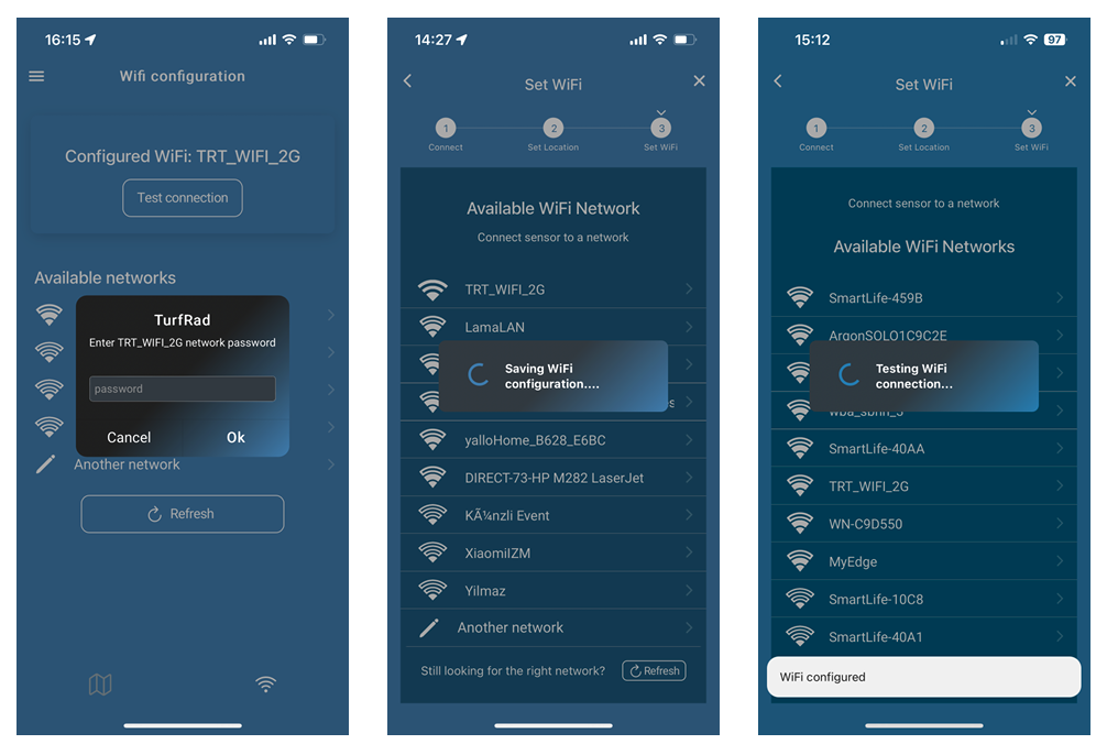 - turfRad App - Full Sensor Configuration Guide