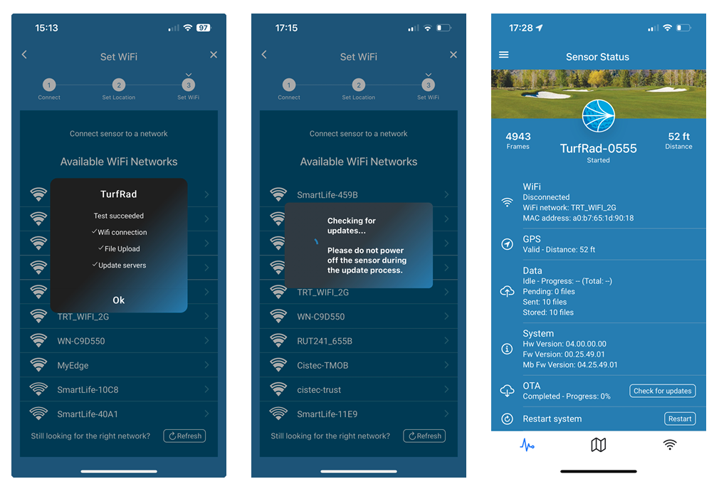 - turfRad App - Full Sensor Configuration Guide